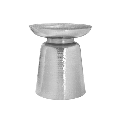 Drum Accent Side Table, Hammered Texture 8th Street