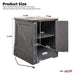 Nightstand With Adjustable Shelf Hearth and Haven