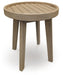 Marina Sun - Round End Table - Beige Signature Design by Ashley®