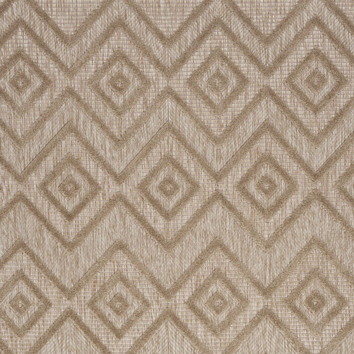 6' X 9' Argyle Indoor / Outdoor Area Rug - Natural Beige