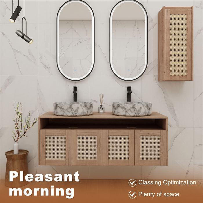 Bathroom Vanity & Art Sink And Side Cabinet, Float Mounting Design Home Essentials