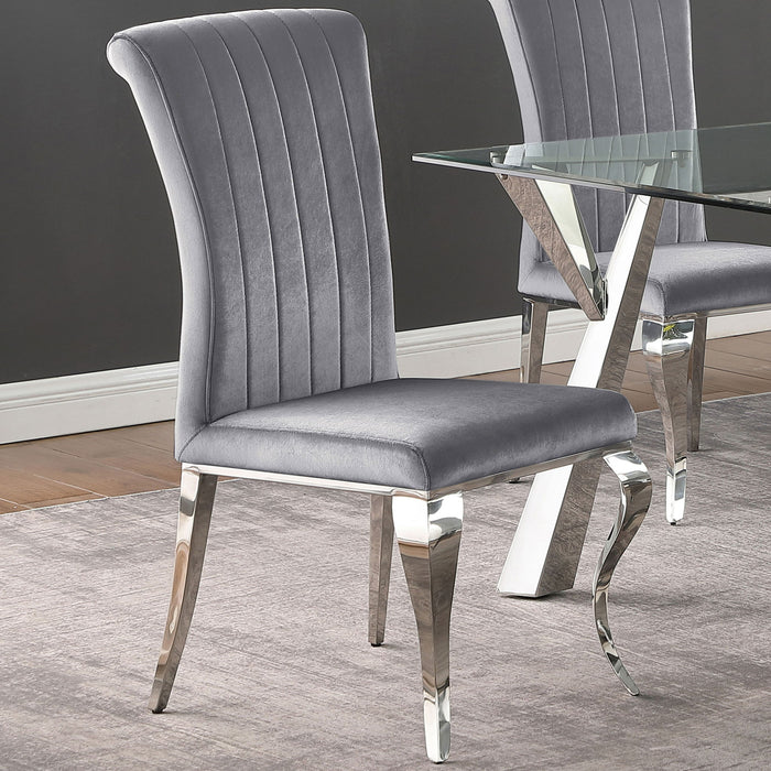 Elegant Upholstered Side Chairs (Set of 4) Furniture Max