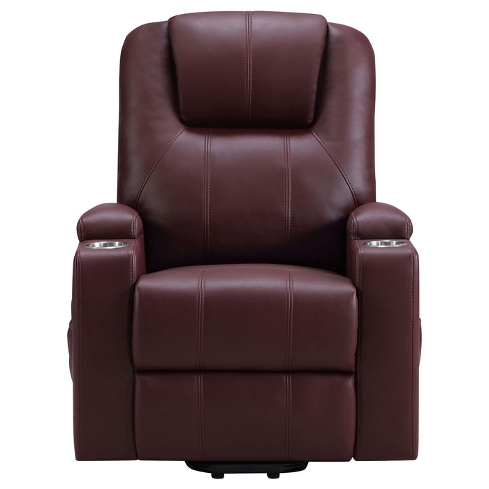 Macklin - Power Lift Massage Recliner With Heat And Dual Cupholders