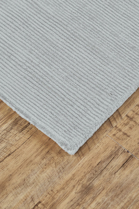Wool Hand Woven Area Rug - Gray - 4' X 6'