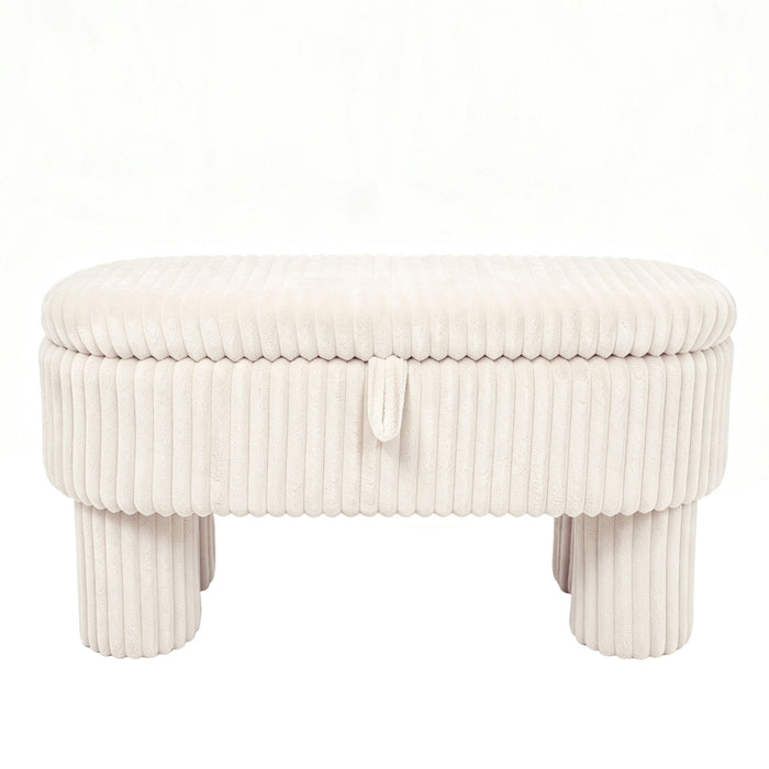 Modern Storage Ottoman Bench For Living Room Noble House