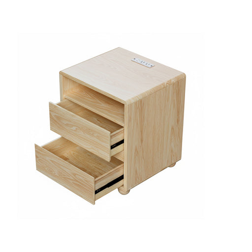 Nightstand With 2 Drawers And Shelves Home Essentials
