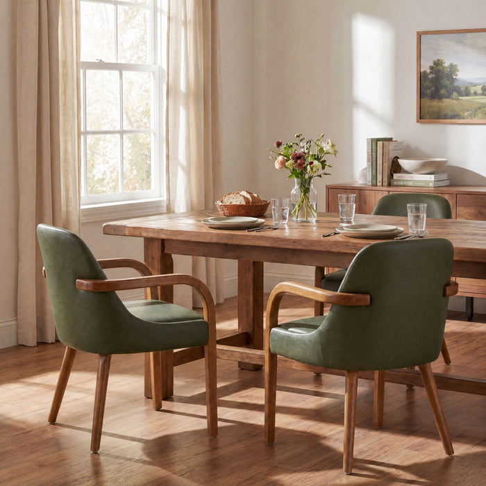 Dining Upholstered Armchairs (Set of 2) Noble House