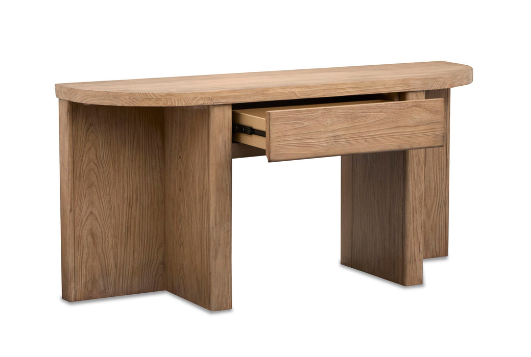 Hayden - Demilune Sofa Table - Golden Oat Magnussen Furniture