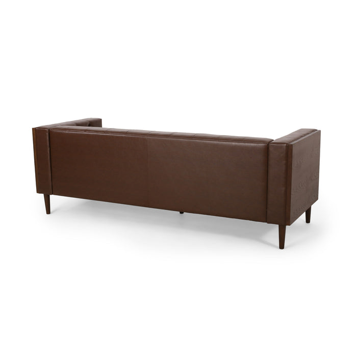 3 - Seater Sofa - Dark Brown