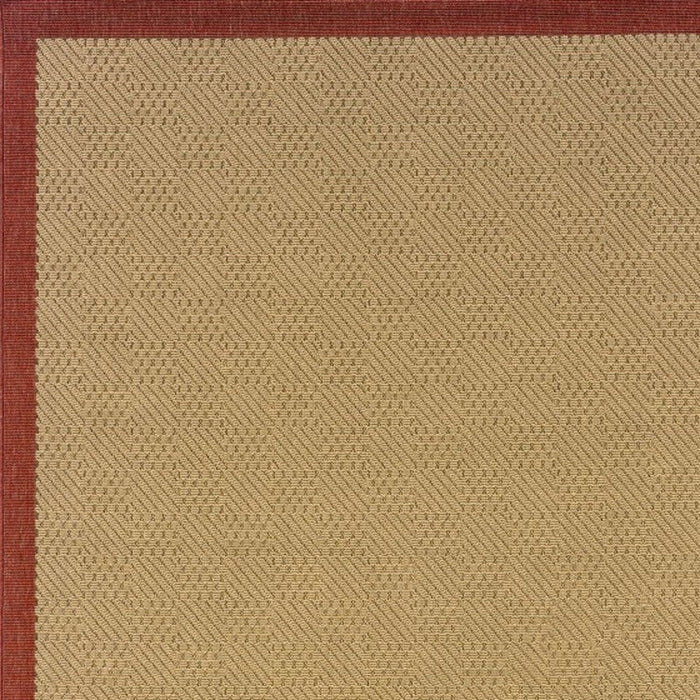 5' X 8' Outdoor & Indoor Area Rug - Beige