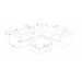 Custom Configuration Modular Sectional With Toss Pillows Home Essentials