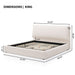 Upholstered Platform Bed Frame With Oversized Plush Pillow Headboard Artistry At Home