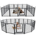 Heavy Duty Dog Playpen Outdoor 16 Piece Panels - Snow Leopard Daily Nest