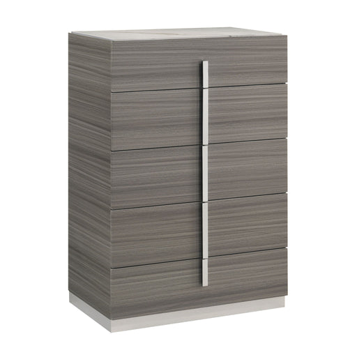 Altima - 5 Drawer Chest - Gray Matrix Furniture Group