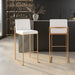 Fuji - Contemporary Design High Back Barstool Lumi Source