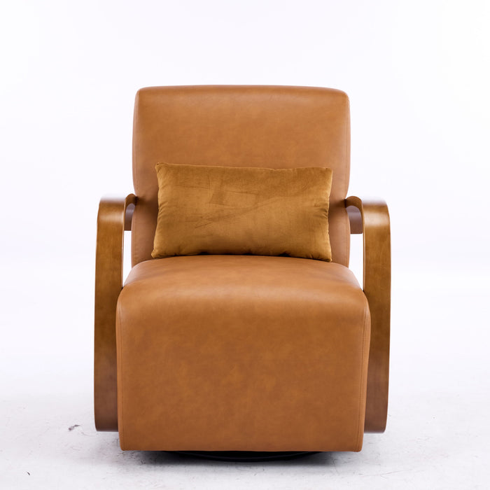 Swivel Accent Rotatable Ergonomic Single Chair For Living Room Home Essentials