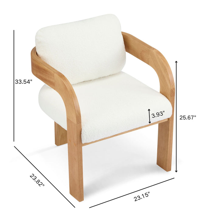 2 Pack Dining Chairs With Pillow Back Noble House