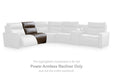 ModZ - Power Armless Recliner With Adjustable Headrest - Chocolate Benchcraft®