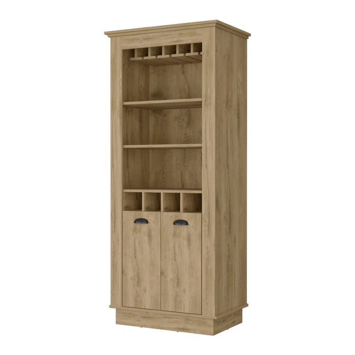 Bar Cabinet With Wine Storage - Brown