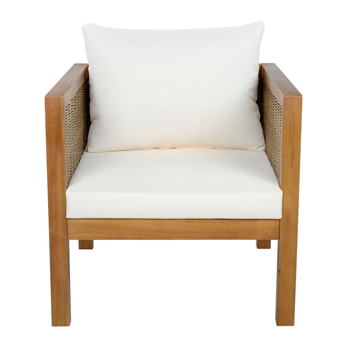 2 Piece Outdoor Armchair Set With Cushion Hearth and Haven