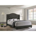 Maassluis - Bed With Button Tufted Headboard Furniture Max