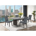 Susan - Dining Table Set With Base - Gray Global Furniture USA