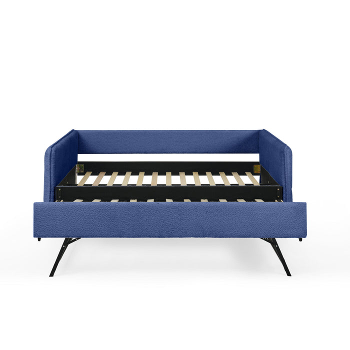 Upholstered Daybed With Pop Up Trundle Home Essentials