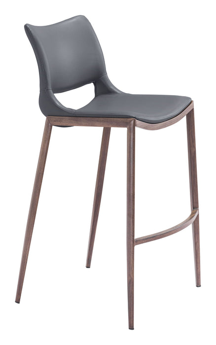 Ace - Bar Chair With Walnut Legs (Set of 2) Zuo Modern