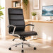 Office Chair, Breathable Mid Back Swivel Computer Chair With Foldable Armrest - Black Home Essentials