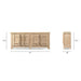 Rowan - 4 Door Sideboard Cabinet - Natural Jennifer Taylor Home