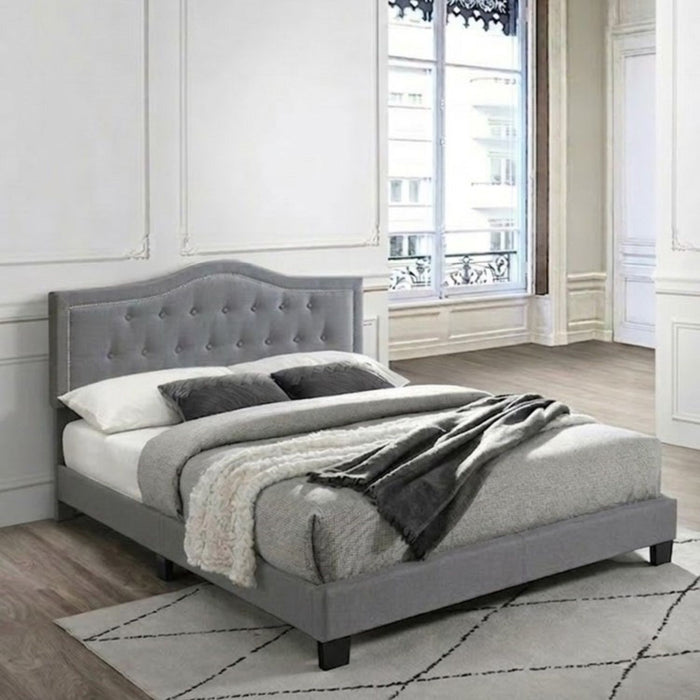 European Style Bed, Button Tufted Headboard Home Essentials