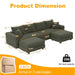 Modern Comfy Upholstered Sofa Cloud Couch & Deep Seat Couches Home Essentials