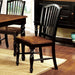 Dining Side Chairs (Set of 2) - Black / Oak Home Essentials