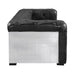 Brancaster - Sofa - Black Top Grain Leather & Aluminum ACME