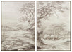 Stormish - Wall Art Set (Set of 2) - Beige / Brown Signature Design by Ashley®