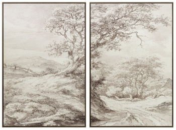 Stormish - Wall Art Set (Set of 2) - Beige / Brown Signature Design by Ashley®