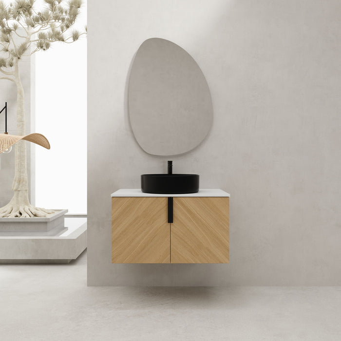 Wall Mounted Bathroom Vanity With Art Sink Home Essentials