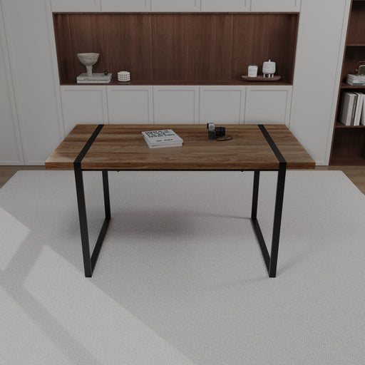 Rectangular Dining Table, 4 - 6 Person Capacity - Wood Home Essentials