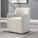 Cafell - Arm Chair With Swivel Casters - Cream ACME