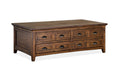 Bay Creek - Lift Top Storage Cocktail Table With Casters - Toasted Nutmeg Magnussen Furniture