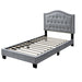 European Style Bed, Button Tufted Headboard Home Essentials