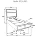 Modern Bedroom Set With Upholstered Headboard And Textured Storage Furniture Max