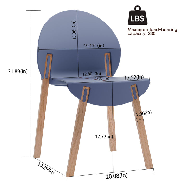 4 Piece Set Of Single Chairs With Long Table Home Essentials
