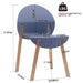 4 Piece Set Of Single Chairs, Traditional Elements With Round Table Home Essentials
