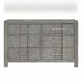 6 Drawer Dresser - Gray - Wood Matrix Furniture Group