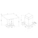 Sammi - Bar Table With And Pedestal Base - Black / White Print Global Furniture USA