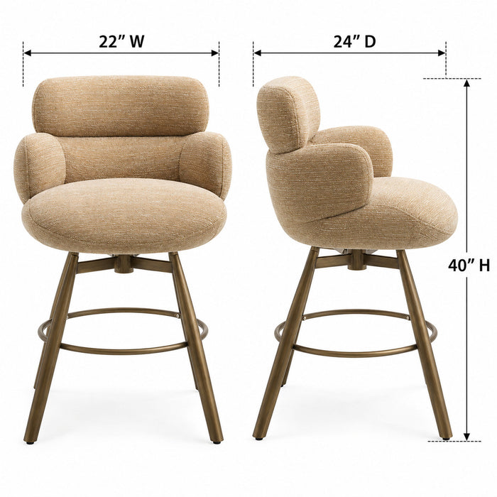 Jena - Bar Chair With Swivel Acme