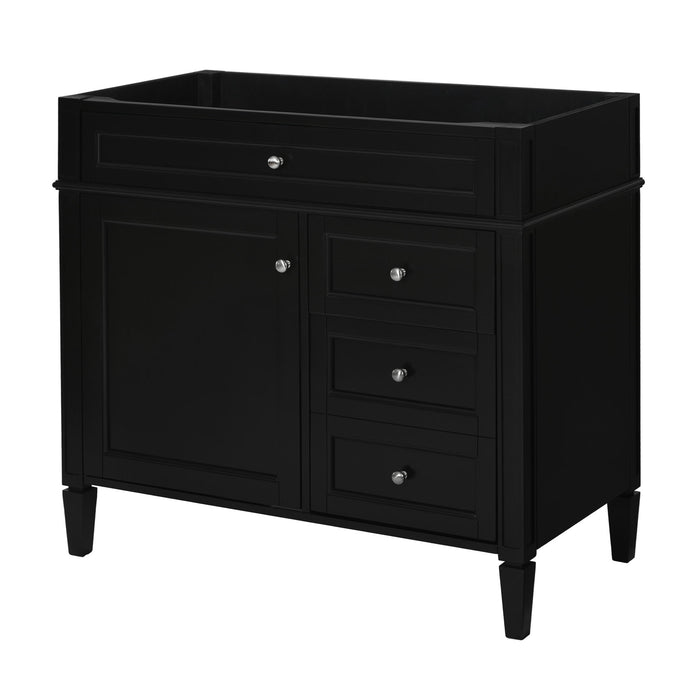 Bathroom Vanity With 2 Drawers And Tip-Out Drawer, Storage Cabinet Hearth and Haven