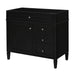 Bathroom Vanity With 2 Drawers And Tip-Out Drawer, Storage Cabinet Hearth and Haven