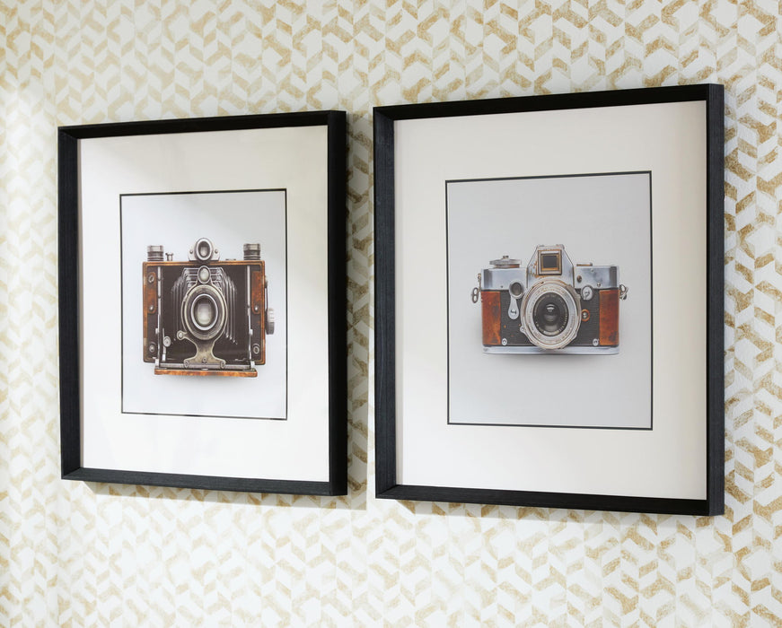 Dirkgrove - Wall Art Set (Set of 2) - Black / White / Brown Signature Design by Ashley®